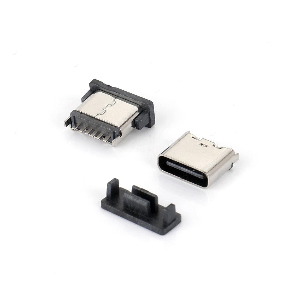 TYPE-C母座 6Pin 直立插板