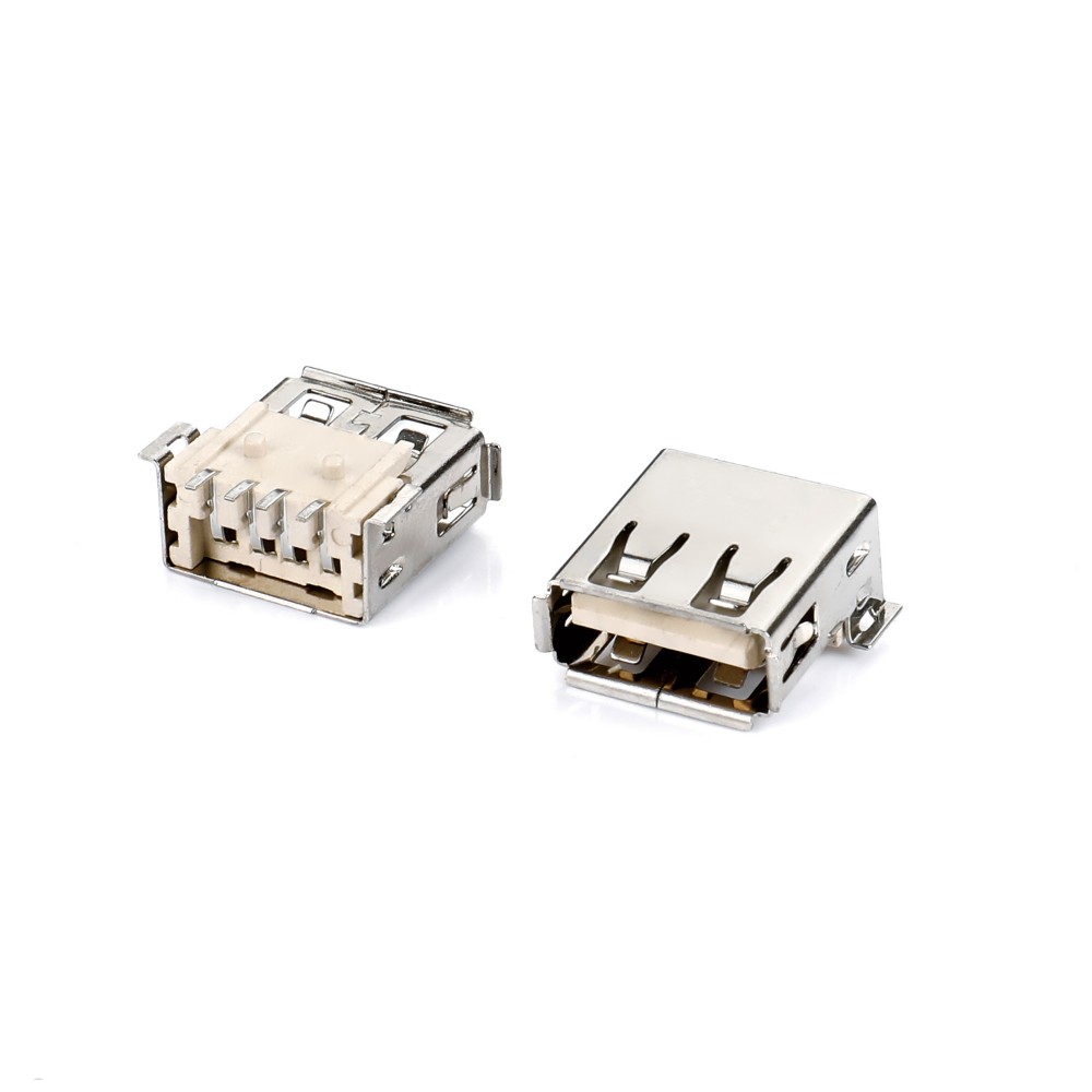 USB AF SMT 全贴 柱D1.2 有卷边