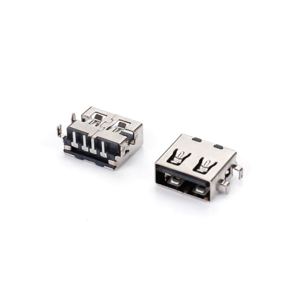USB AF 90度短体沉板1.9无卷边