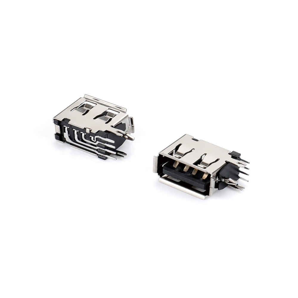  USB AF 90度侧插短体10.0有卷边