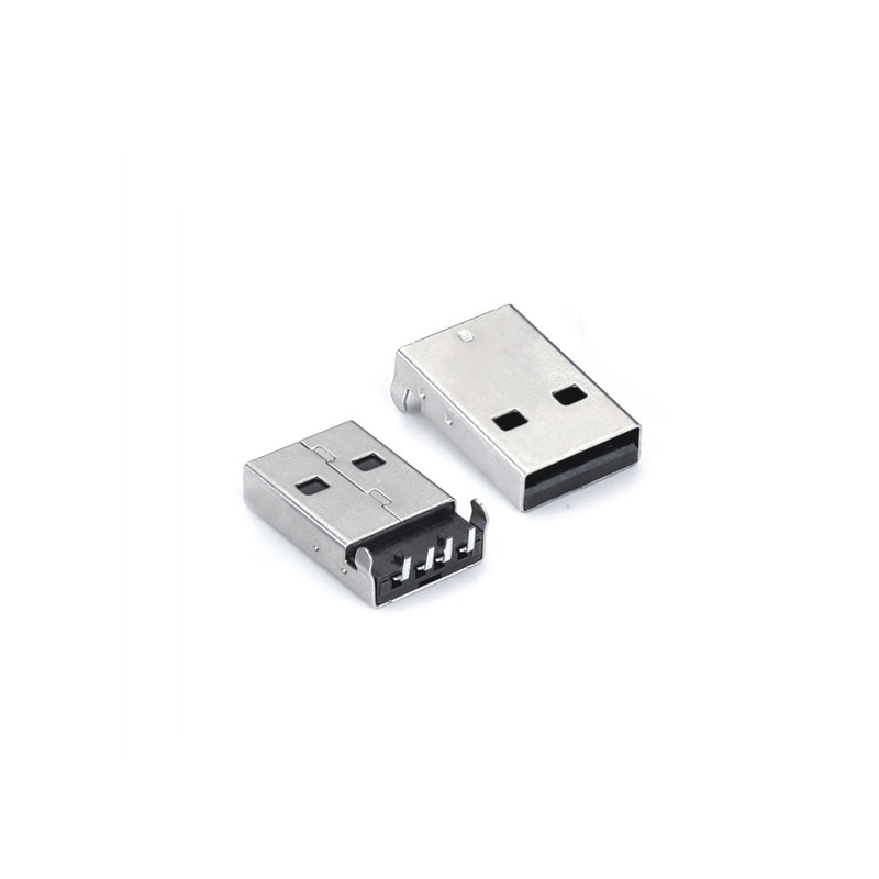 USB  AM  90度弯脚插板有柱DIP