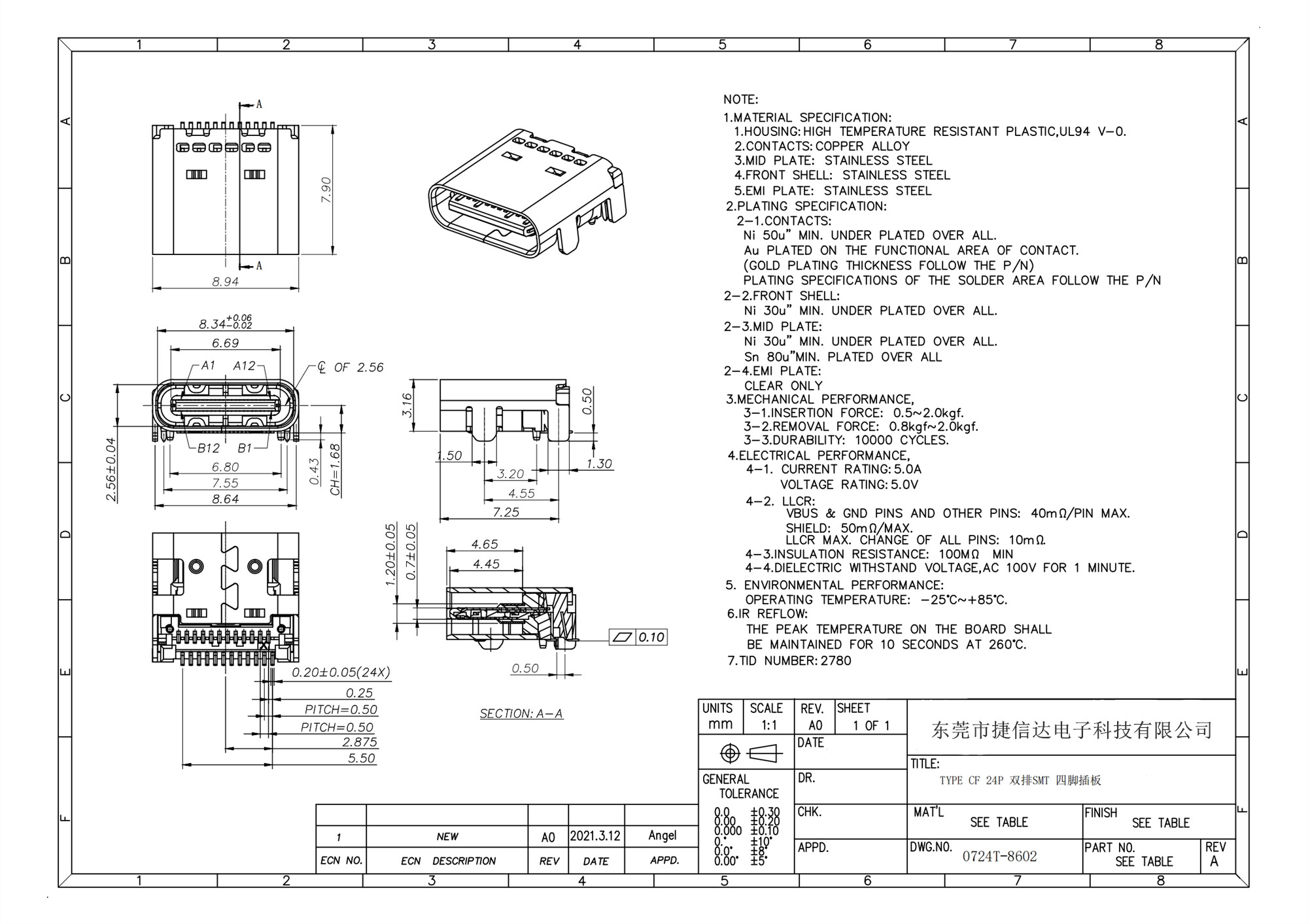 0724T-8602 TYPE CF 24P 双排SMT 四脚插板 有柱有凸包脚高0.5_00.jpg